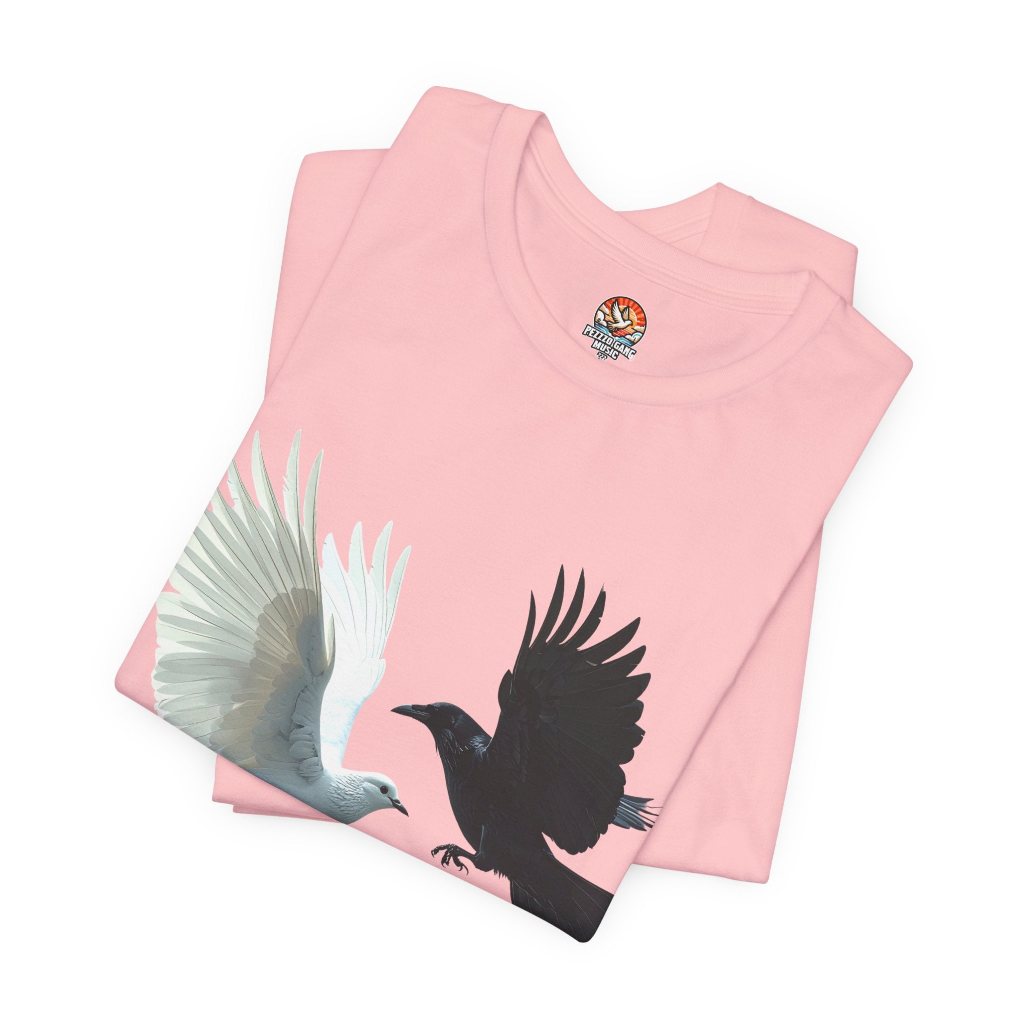 Pezzzo Gang & Mürder Crüe Crow Dove Collaboration Unisex Jersey Short Sleeve Tee