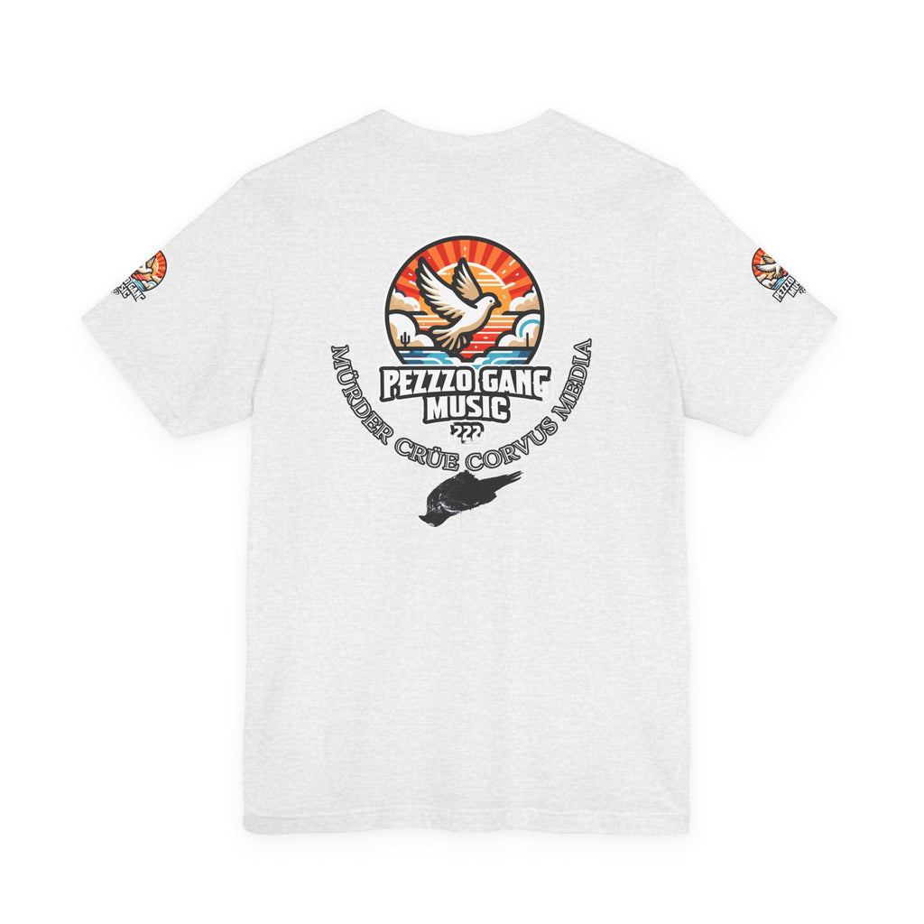 Pezzzo Gang & Mürder Crüe Crow Dove Collaboration Unisex Jersey Short Sleeve Tee