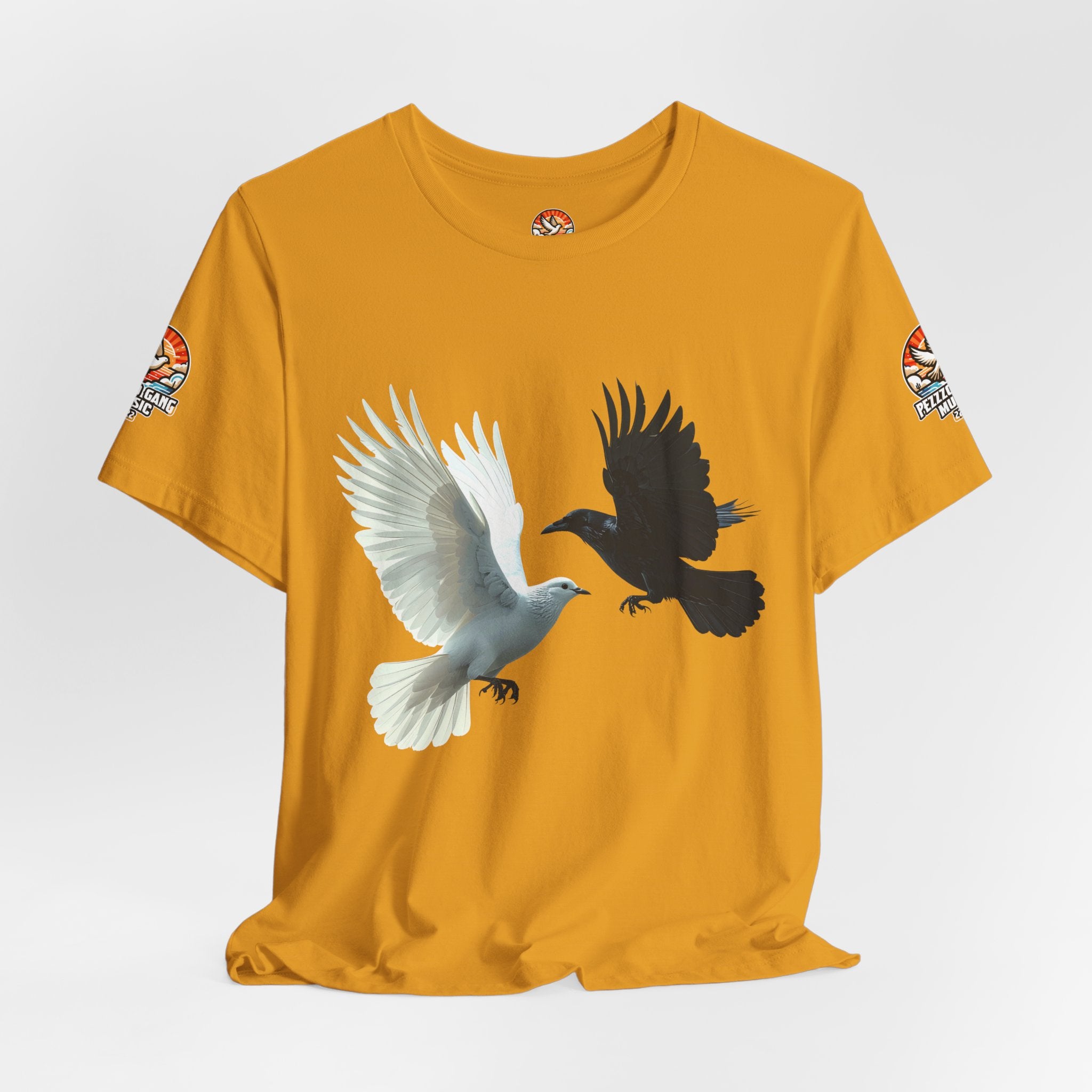 Pezzzo Gang & Mürder Crüe Crow Dove Collaboration Unisex Jersey Short Sleeve Tee