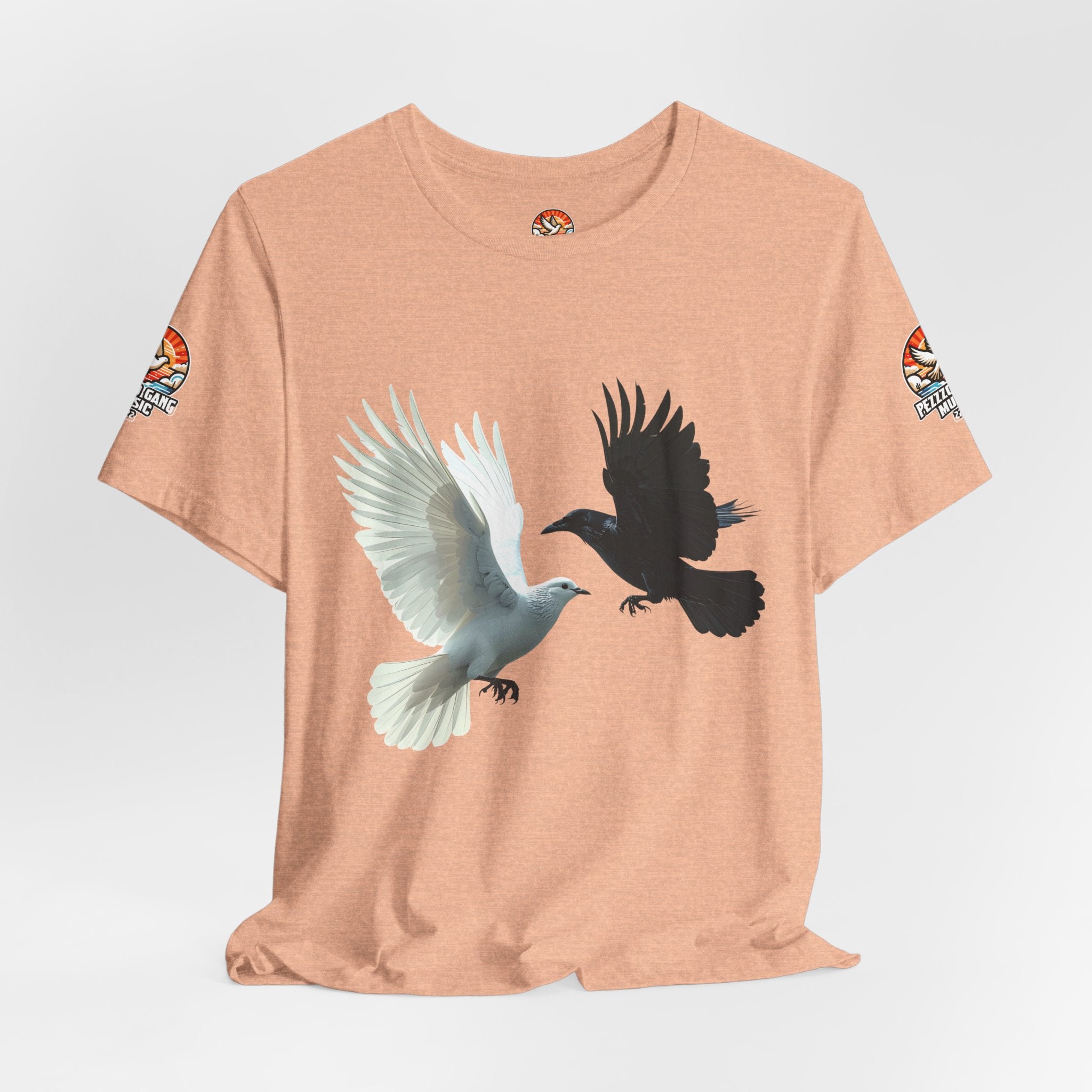 Pezzzo Gang & Mürder Crüe Crow Dove Collaboration Unisex Jersey Short Sleeve Tee