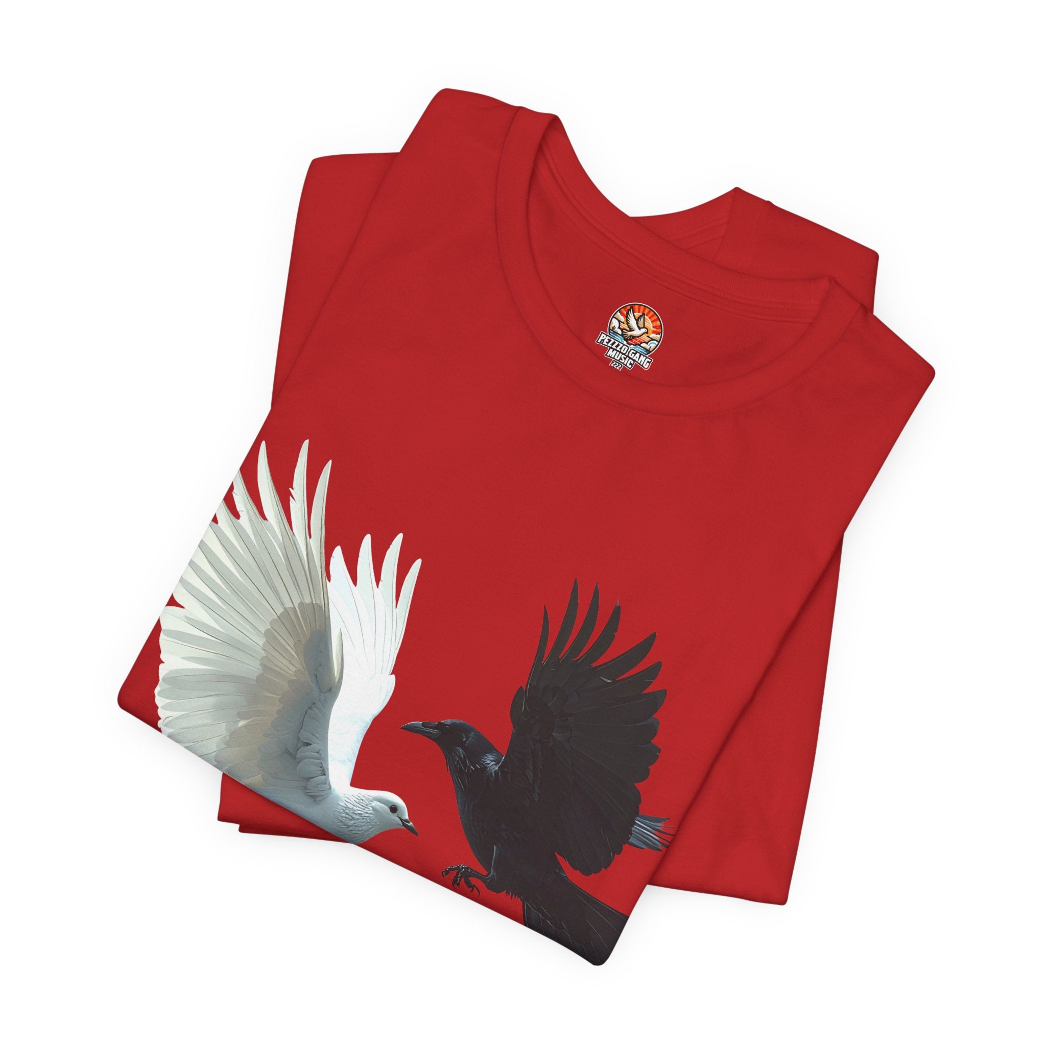 Pezzzo Gang & Mürder Crüe Crow Dove Collaboration Unisex Jersey Short Sleeve Tee