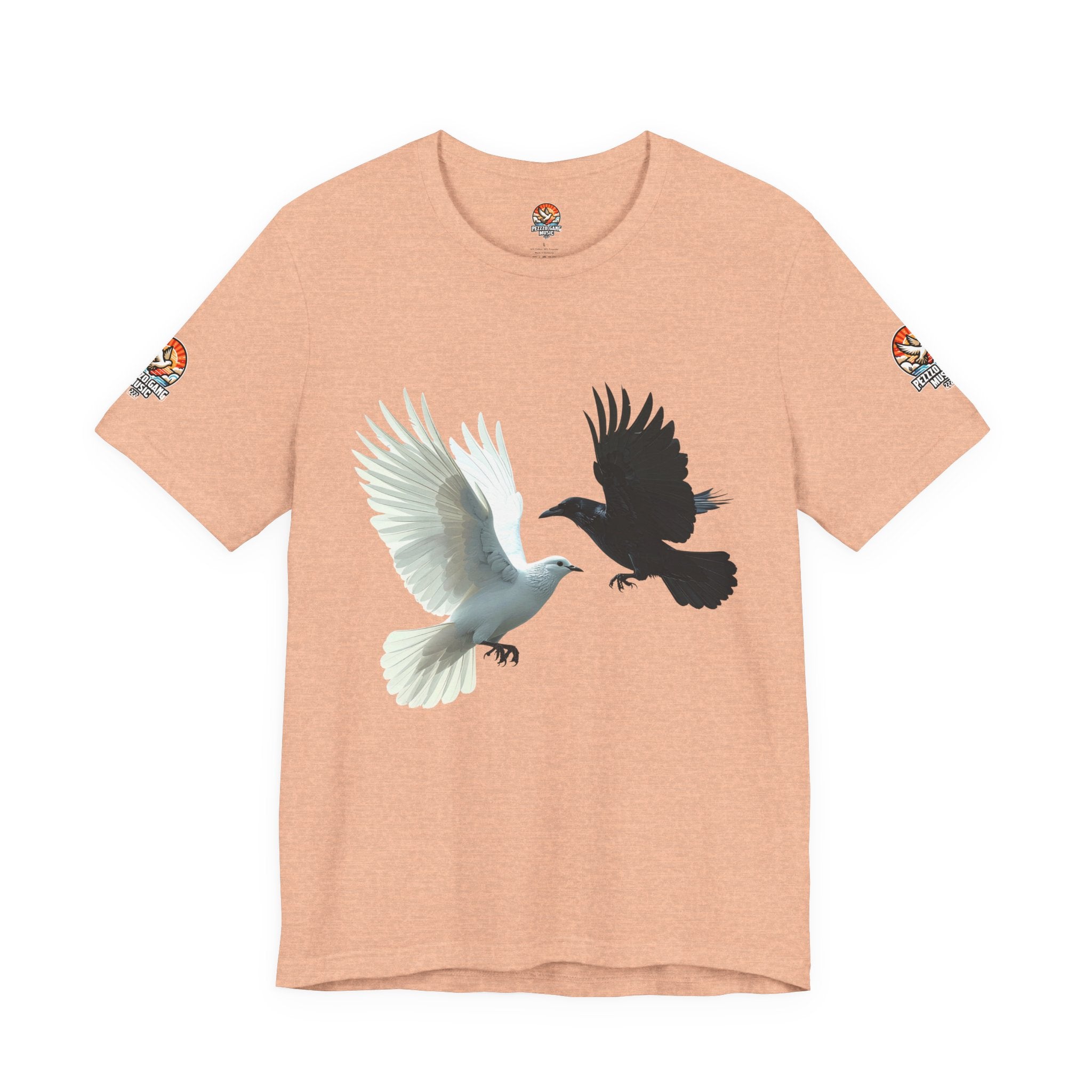 Pezzzo Gang & Mürder Crüe Crow Dove Collaboration Unisex Jersey Short Sleeve Tee
