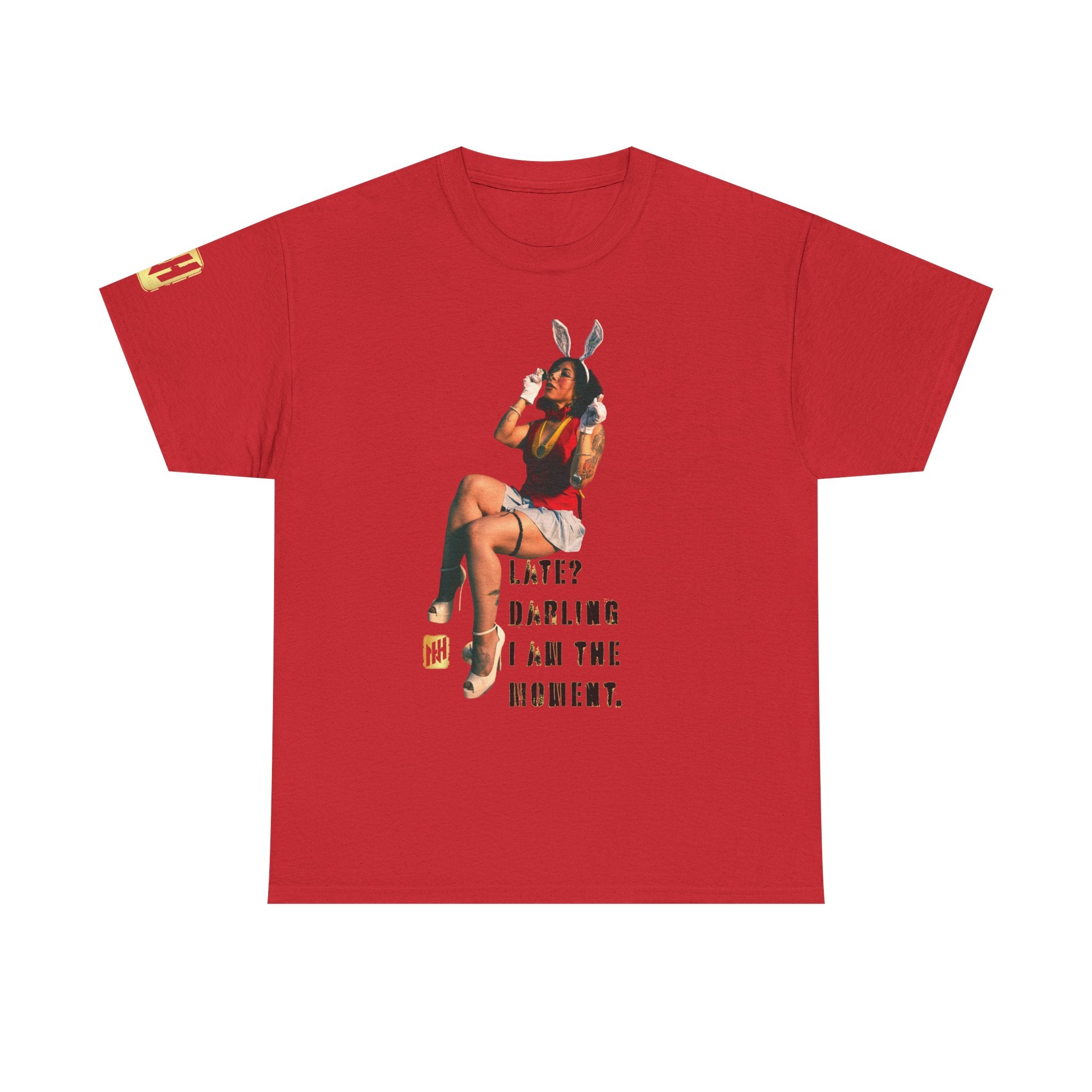 "Late? Darling, I Am the Moment" by Nicholas Harvey Featuring Kitty Gracia Graphic Tee