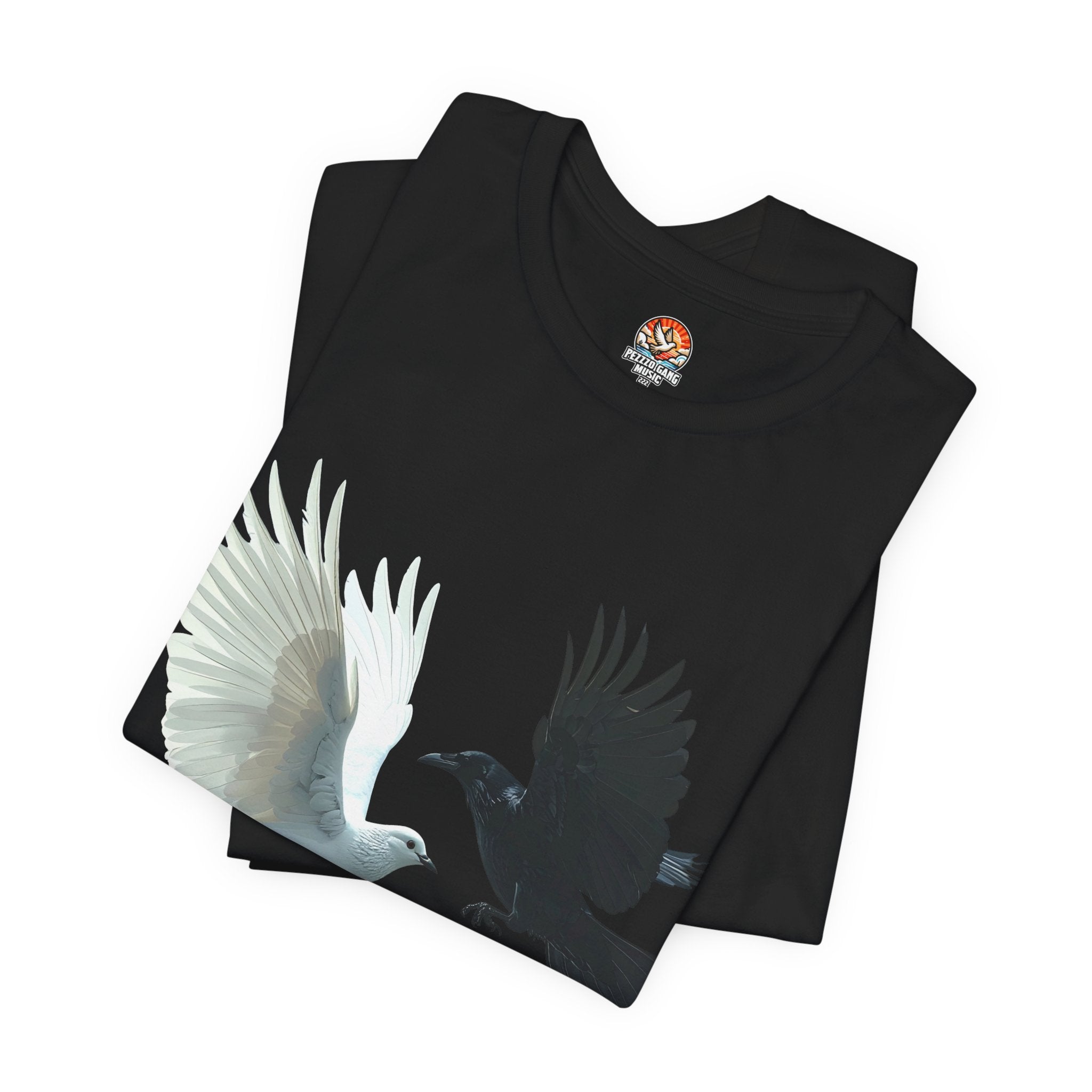 Pezzzo Gang & Mürder Crüe Crow Dove Collaboration Unisex Jersey Short Sleeve Tee