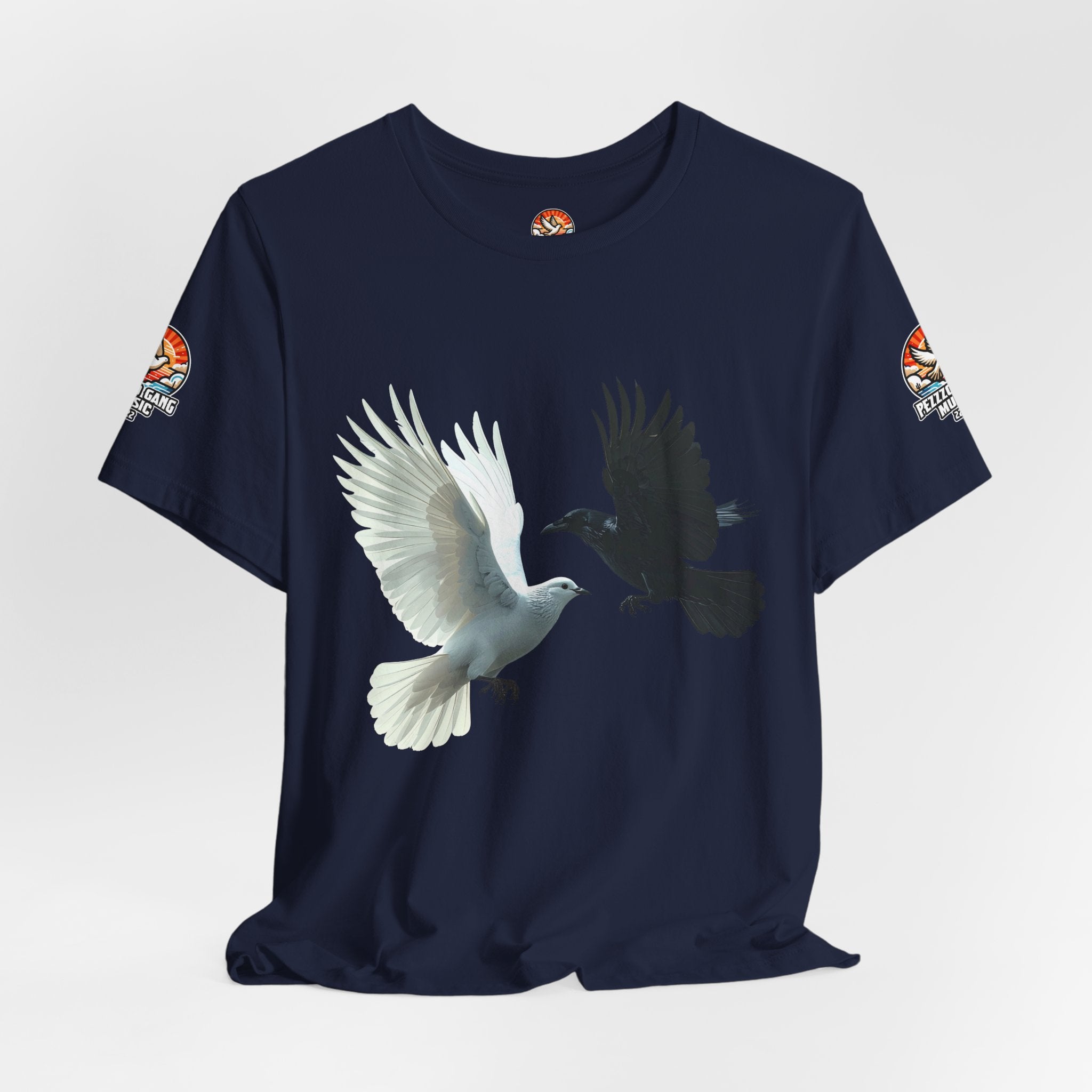 Pezzzo Gang & Mürder Crüe Crow Dove Collaboration Unisex Jersey Short Sleeve Tee