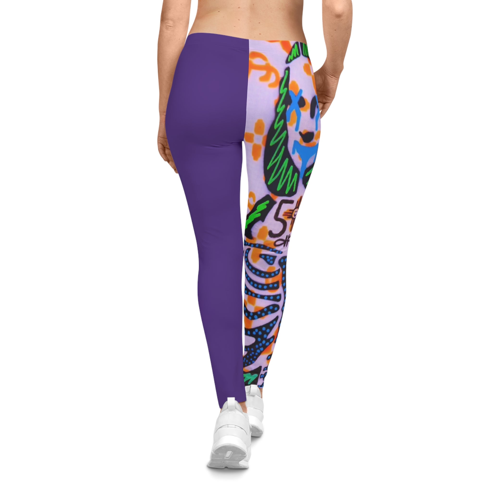 Mona Lisa Street-Art Leggings — Bold Graphic AOP Women’s Leggings