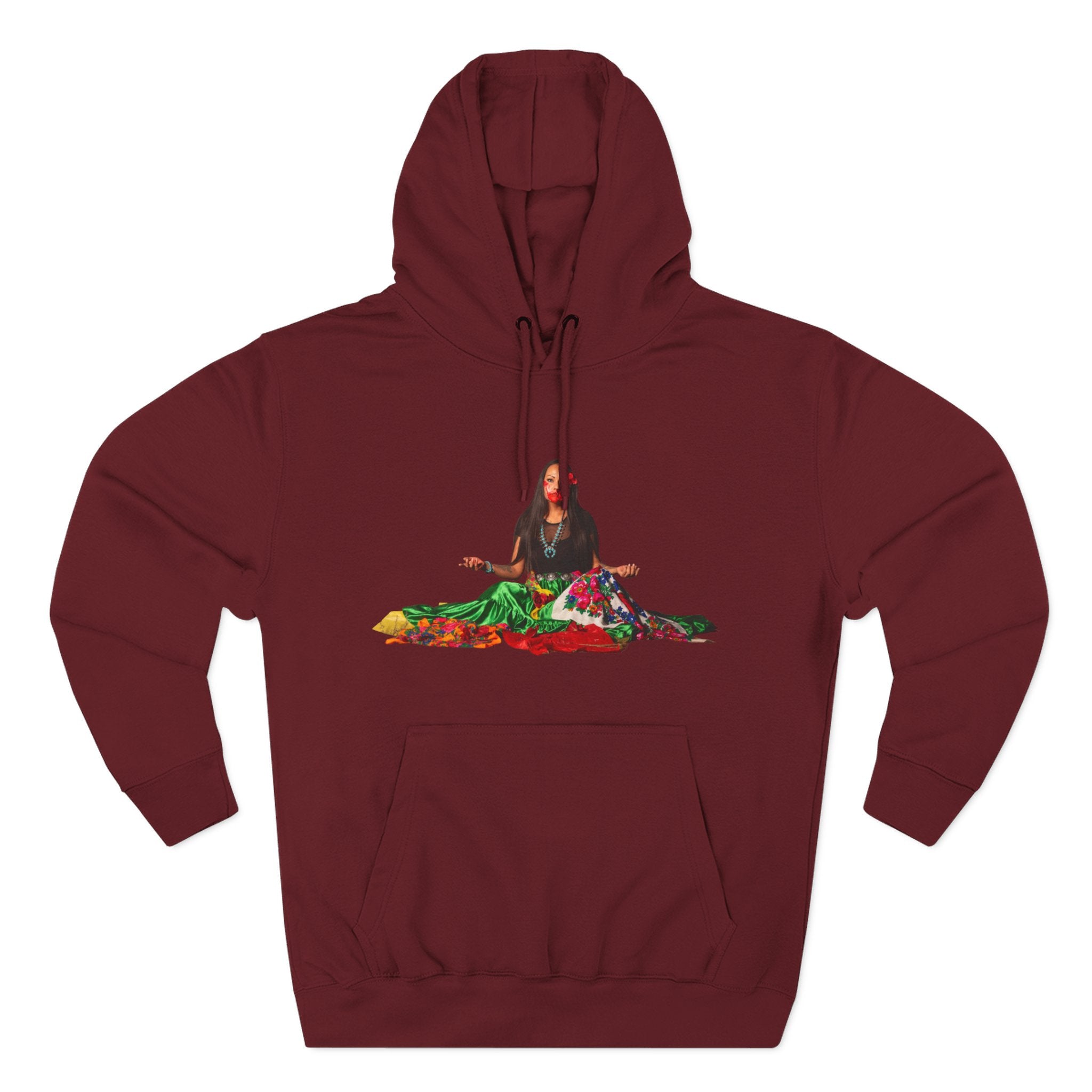 STOP MURDER: Diné - Limited Edition: Nikki- by Nicholas Harvey- Three-Panel Fleece Hoodie, Unique Gift for Artists, Comfortable Casual Wear