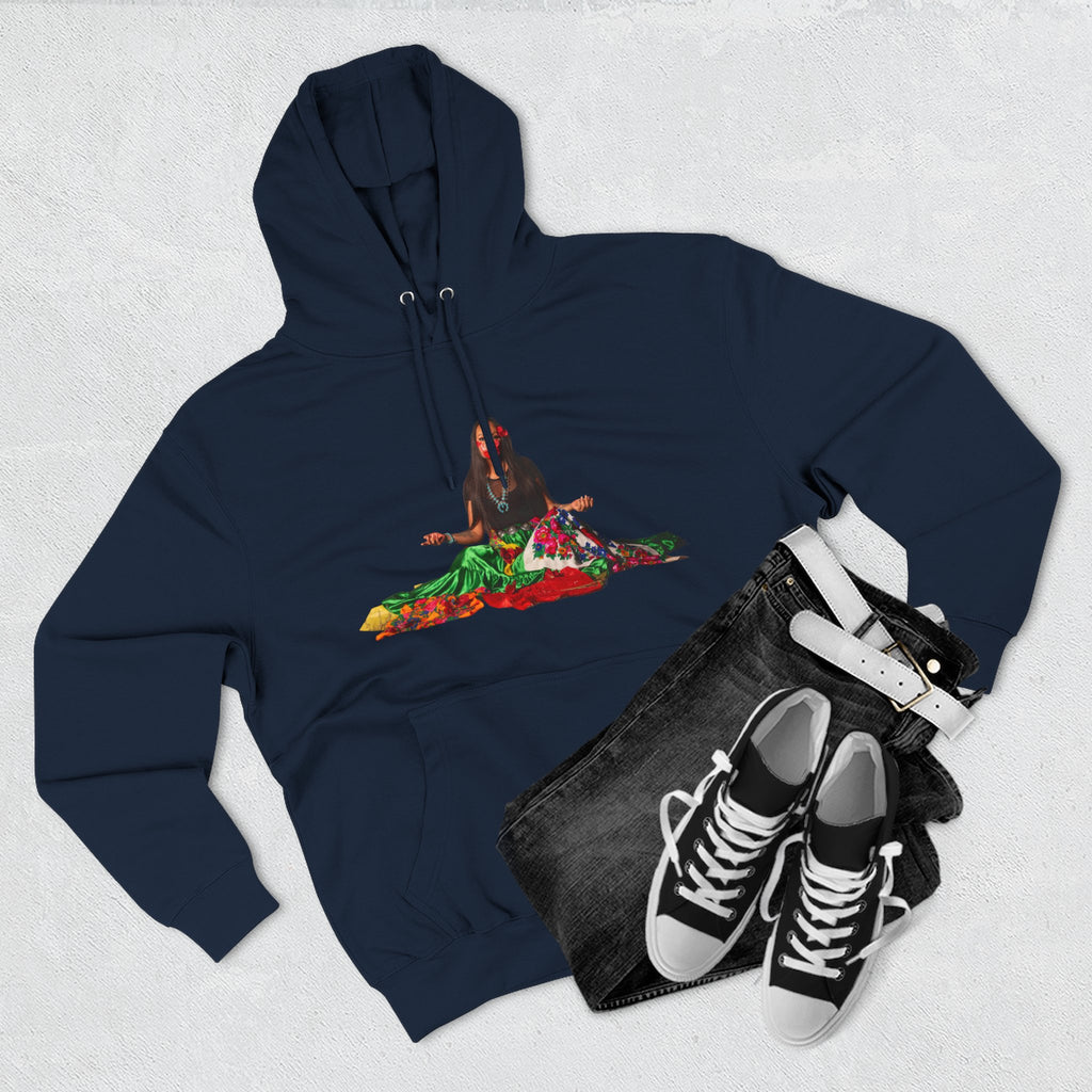STOP MURDER: Diné - Limited Edition: Nikki- by Nicholas Harvey- Three-Panel Fleece Hoodie, Unique Gift for Artists, Comfortable Casual Wear