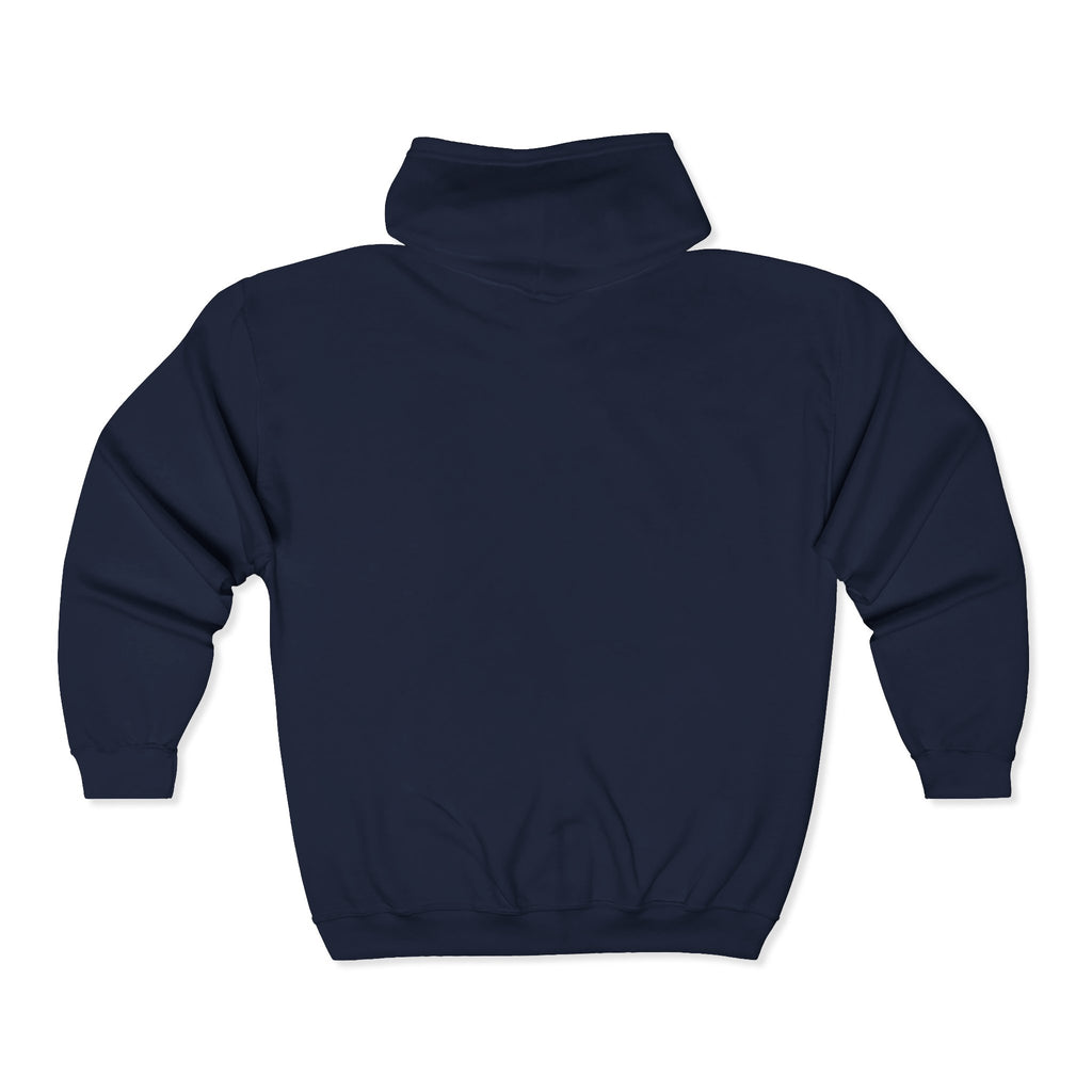 Full-Zip Hoodie — "Not With The flock With The Murder" Red Noir Graphic