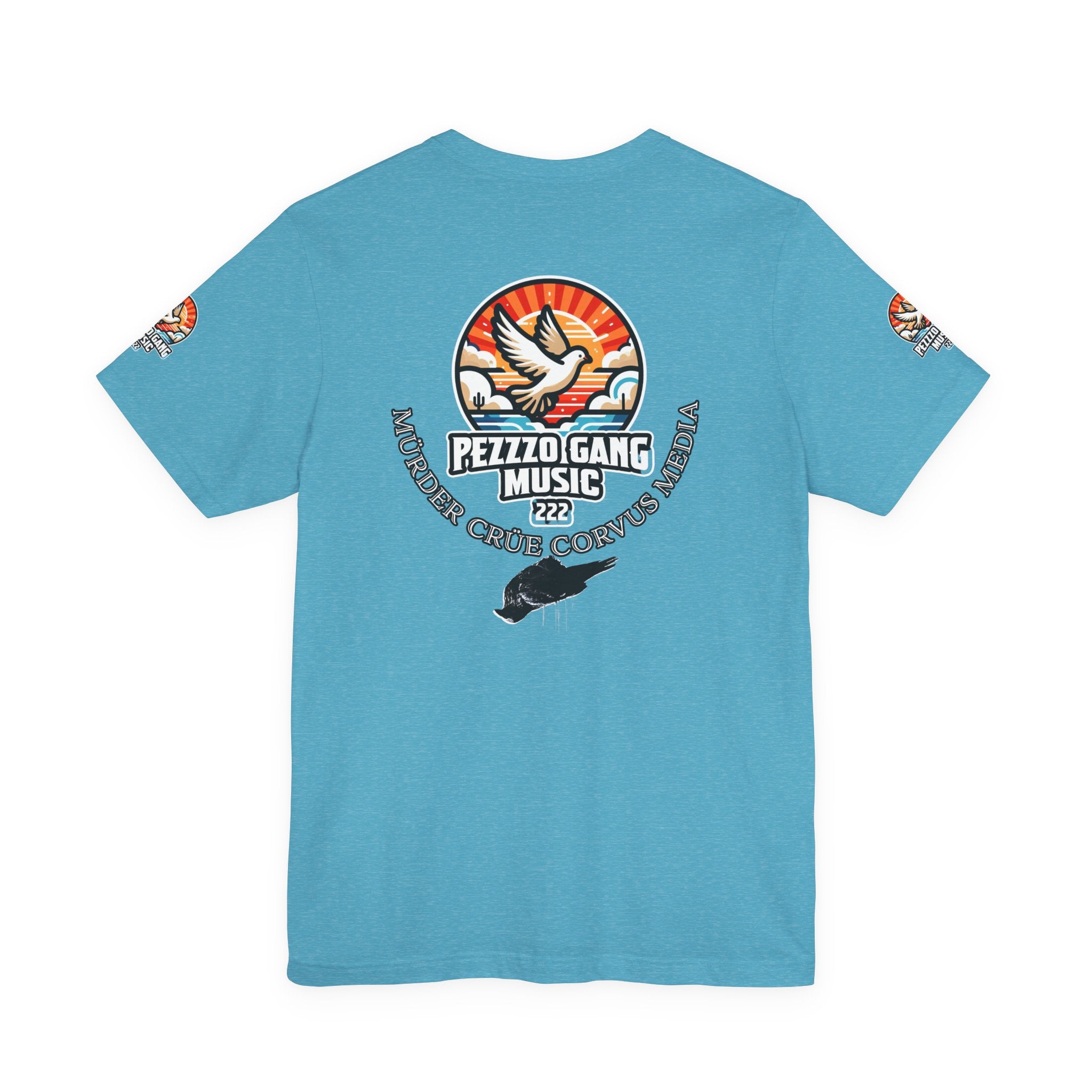 Pezzzo Gang & Mürder Crüe Crow Dove Collaboration Unisex Jersey Short Sleeve Tee