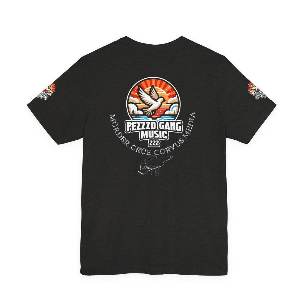 Pezzzo Gang & Mürder Crüe Crow Dove Collaboration Unisex Jersey Short Sleeve Tee