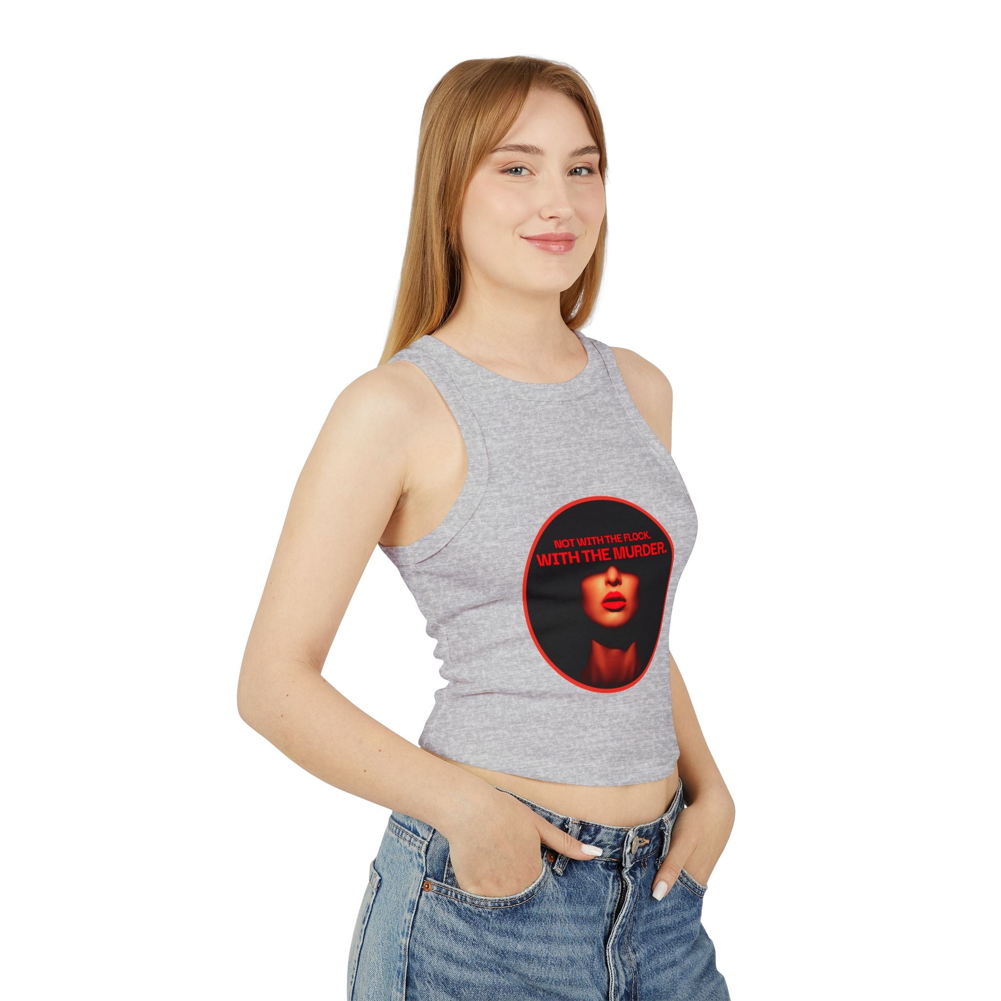 Not with the flock Racer Tank