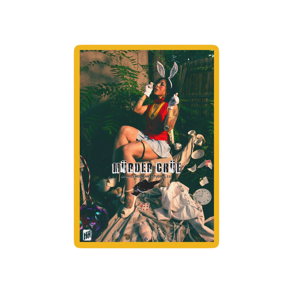 White Rabbit Poker Playing Cards by Nicholas Harvey- Unique Card Deck, Game Night Essential, Gift for Gamers, Collector's Item, Outdoor Party Must-Have