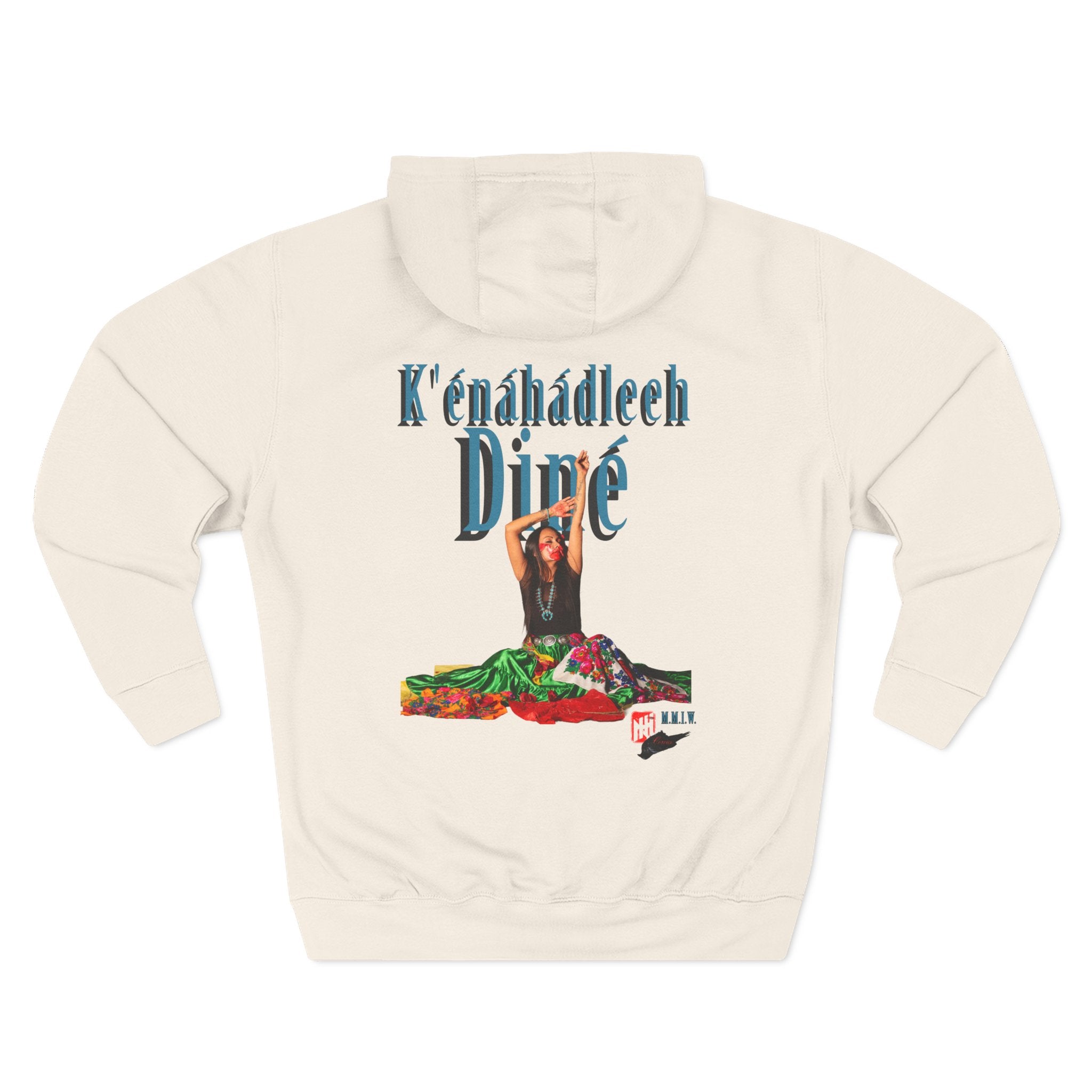 STOP MURDER: Diné - Limited Edition: Nikki- by Nicholas Harvey- Three-Panel Fleece Hoodie, Unique Gift for Artists, Comfortable Casual Wear